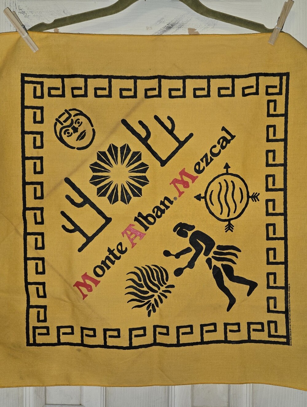 Vintage Monte Alban Mezcal Tequila Bandana - Picture 2 of 9